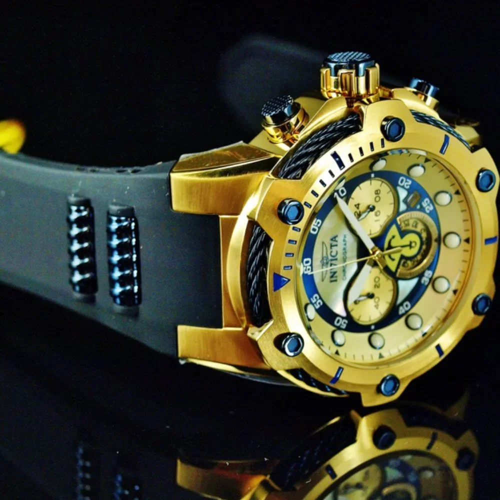 50% OFF! Invicta 52mm Bolt Gold Watch w/ pricetags